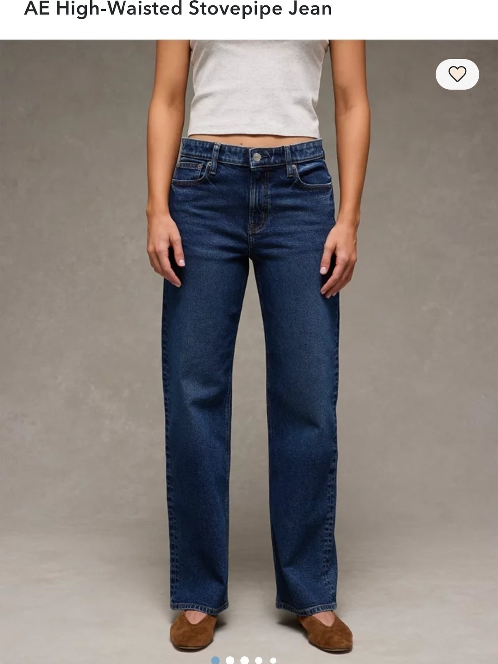American Eagle Outfitters High-Rise Stovepipe Jeans - Darkest Dazzler